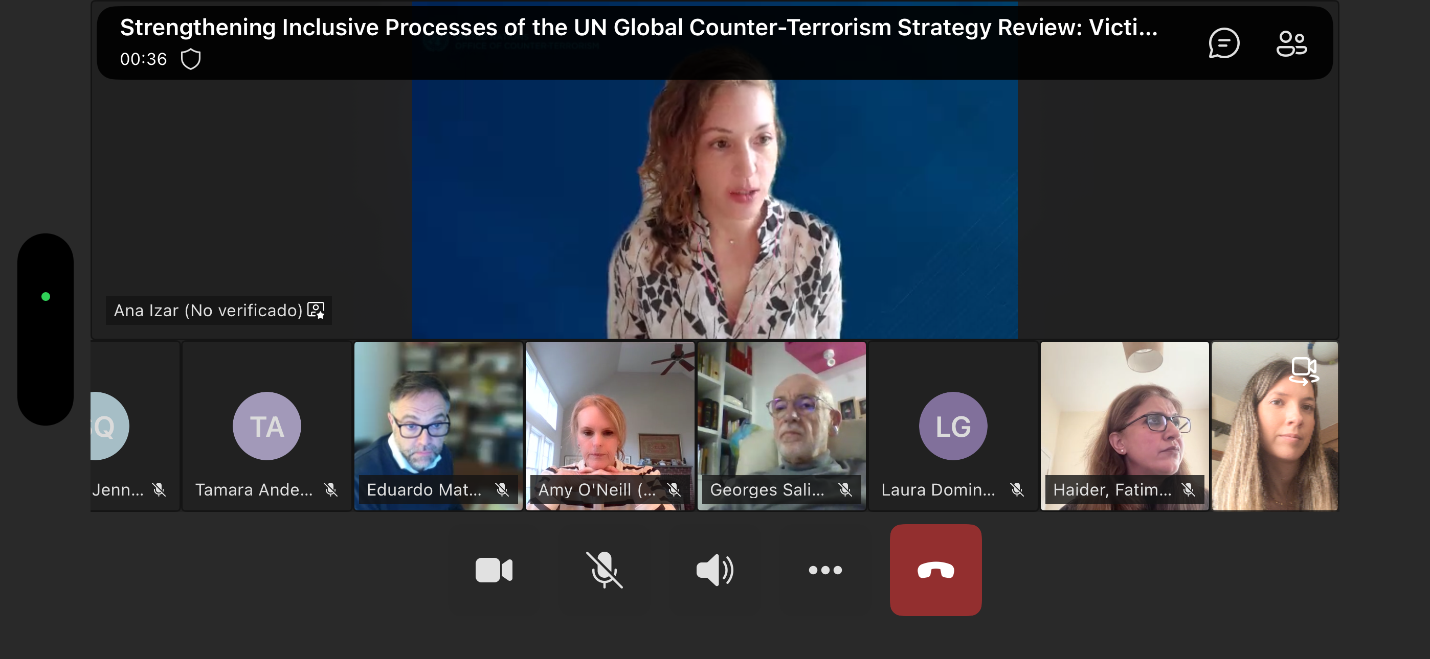 AVT participates in a VOTAN meeting on the review of the UN Global Counter-Terrorism Strategy